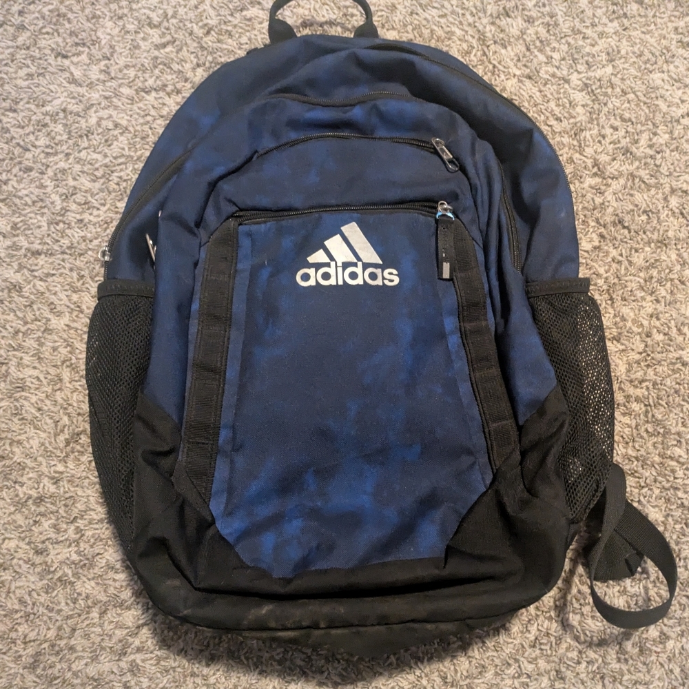 Adidas Men's Blue and Black Backpack